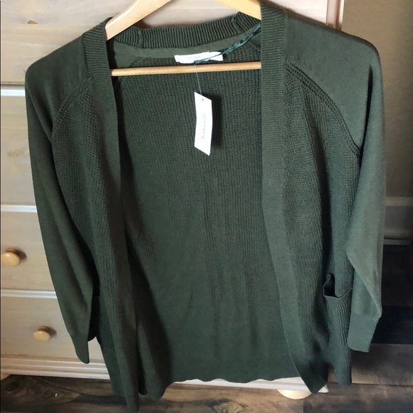 Francesca's Collections Sweaters - Francesca long green knit sweater NWT